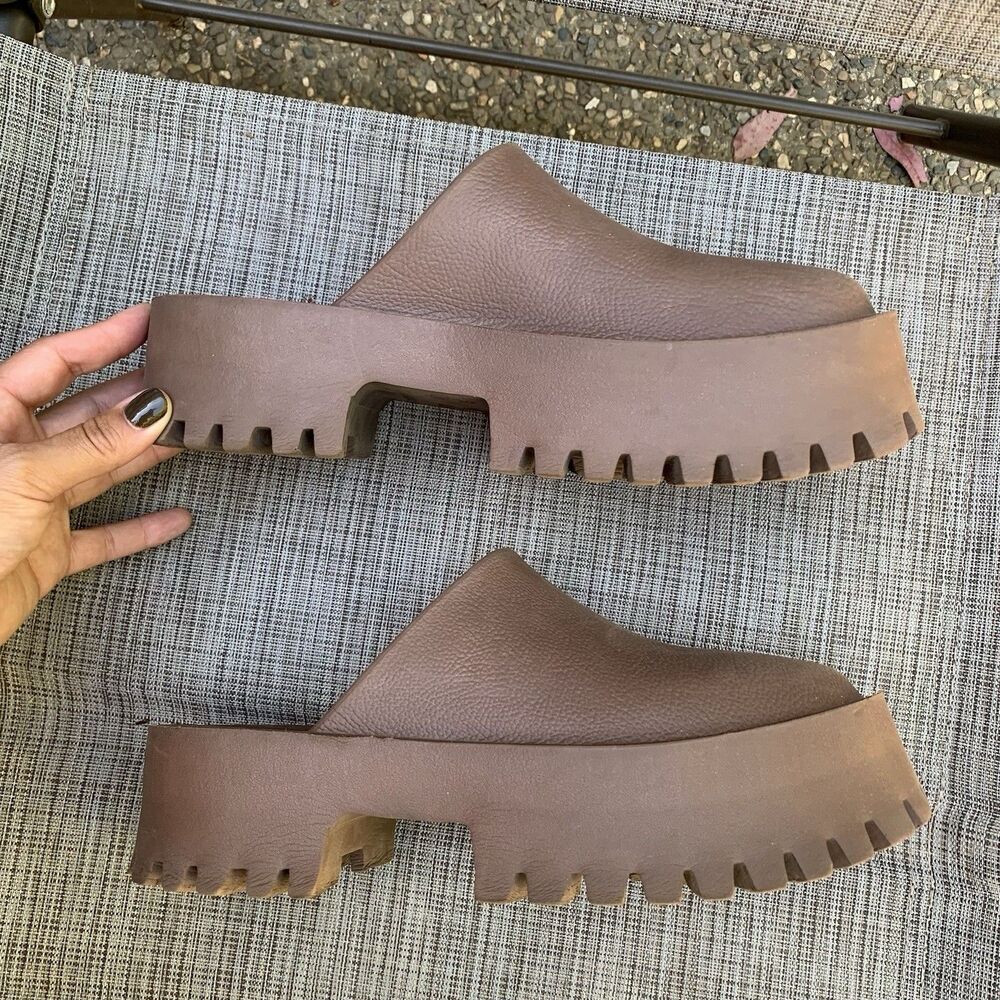 Jeffery Campbell Platform Mule Clog Slip On Chunky Heel 90s y2k Indie US9/EU40